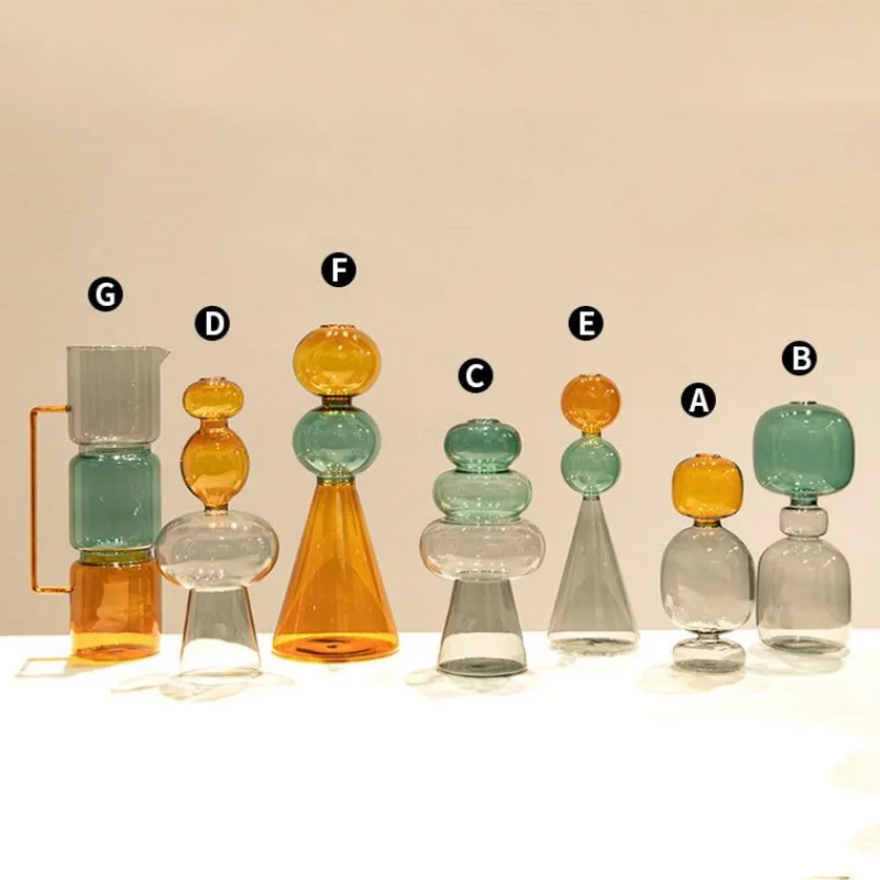 vase en verre teinté pour terrarium et décoration florale - Image 5