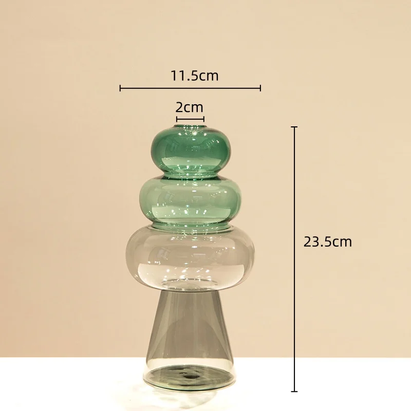 vase en verre teinté pour terrarium et décoration florale - Image 7