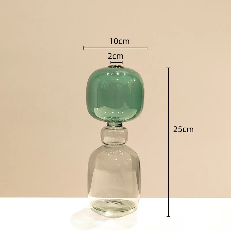vase en verre teinté pour terrarium et décoration florale - Image 9