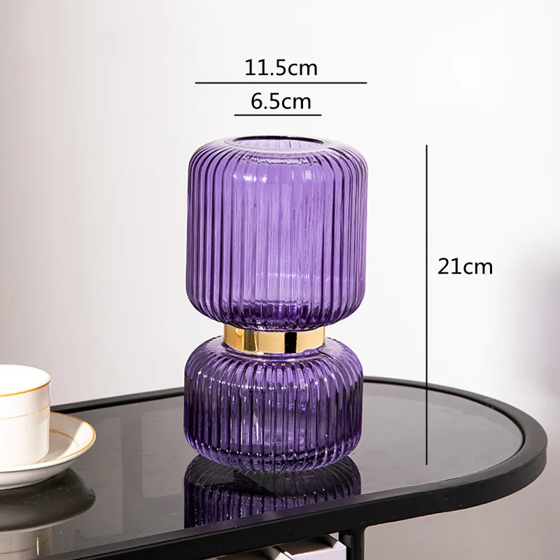 vase en verre transparent pour fleurs et décoration hydroponique - Image 7