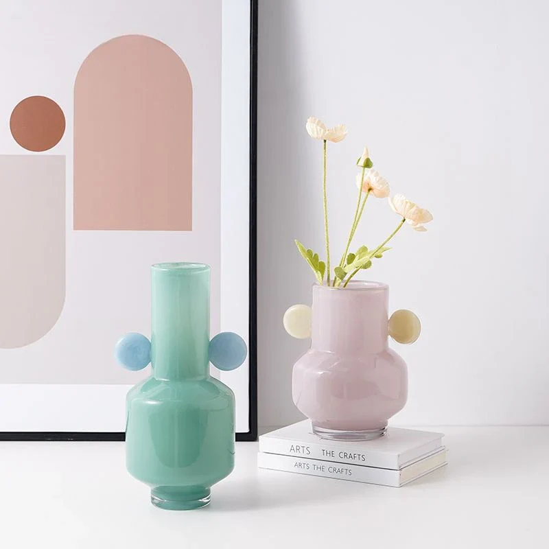 vase en vitrail fleur de dessin animé avec oreilles décoratif - Image 4