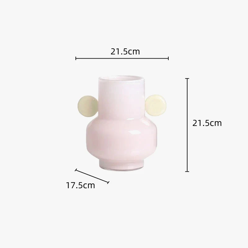 vase en vitrail fleur de dessin animé avec oreilles décoratif - Image 7