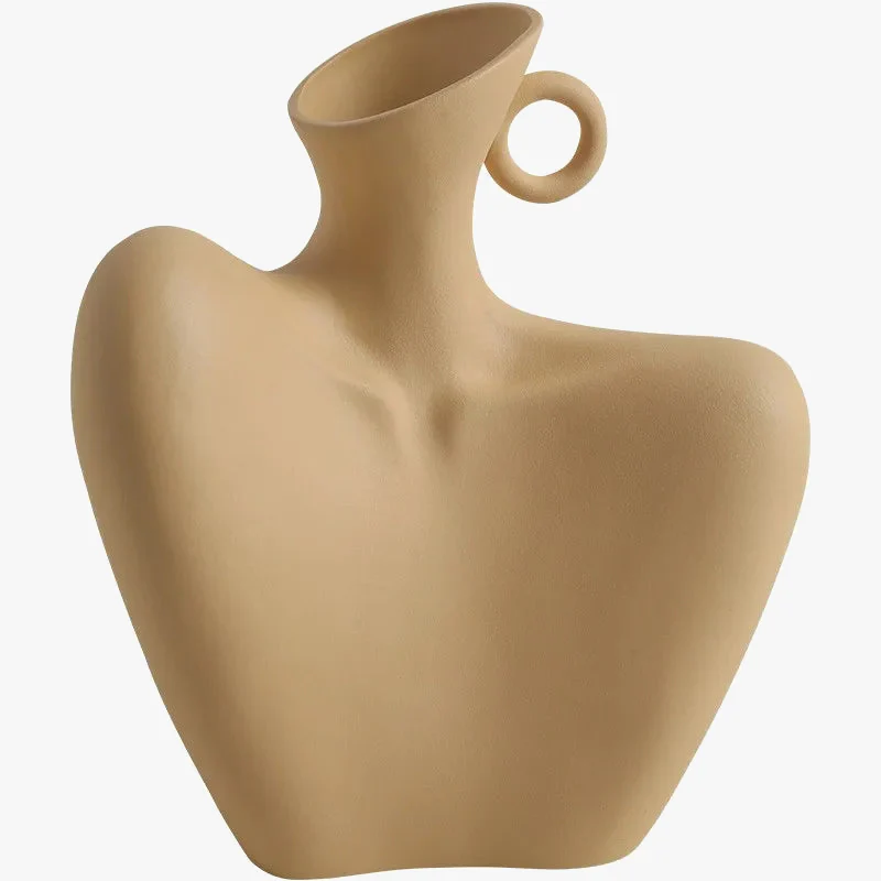 vase humain créatif en céramique pour décoration moderne - Image 3