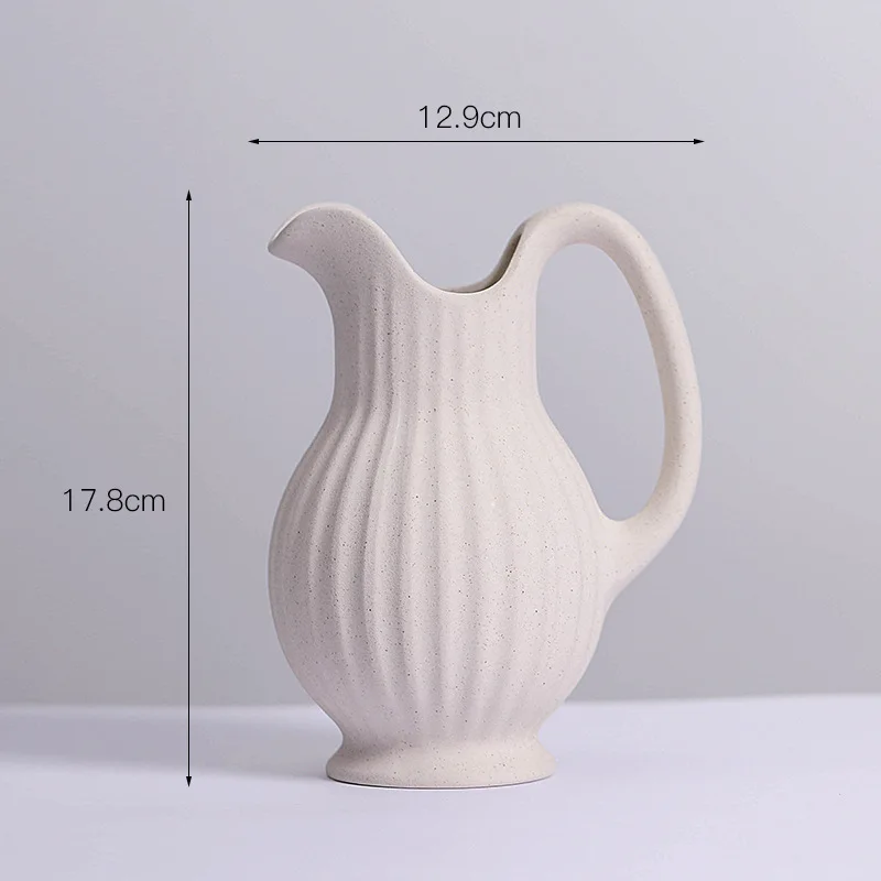 vase moderne en céramique décoration en spirale pour fleurs - Image 5