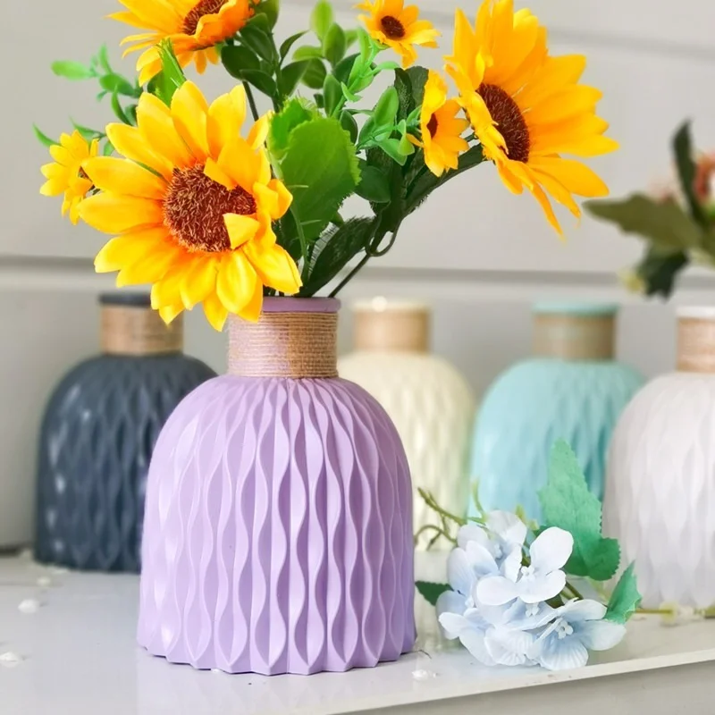 vase moderne en plastique pour décoration florale nordique - Image 14
