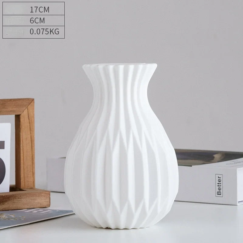 vase moderne en plastique pour décoration florale nordique - Image 17