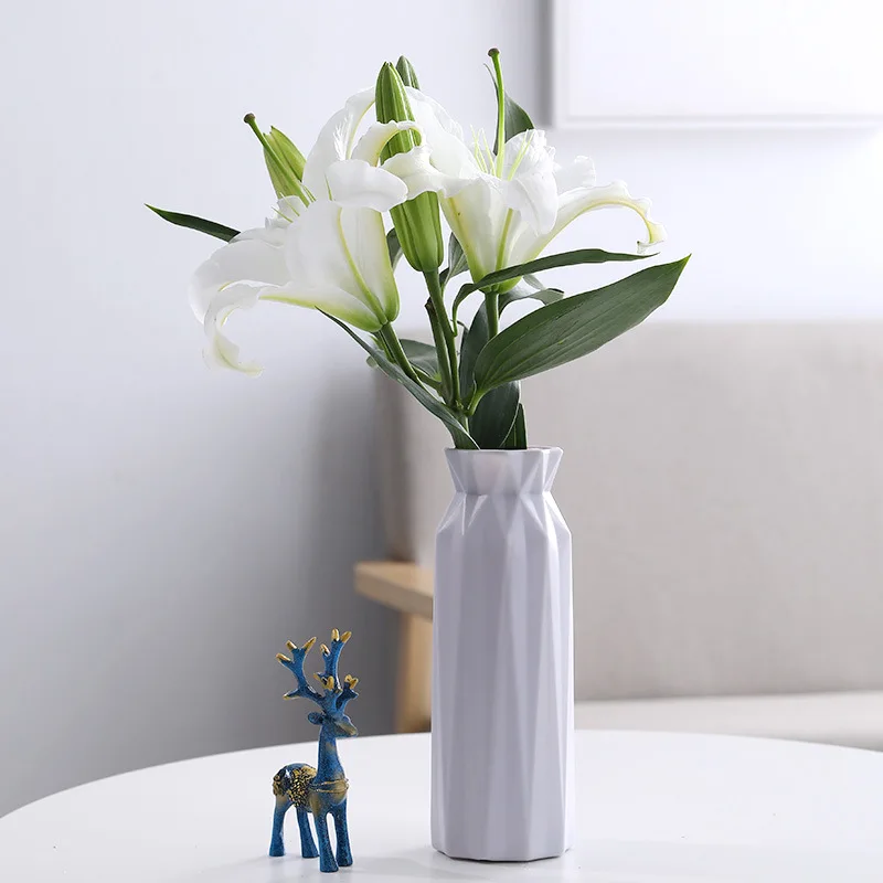 vase moderne en plastique pour décoration florale nordique - Image 18