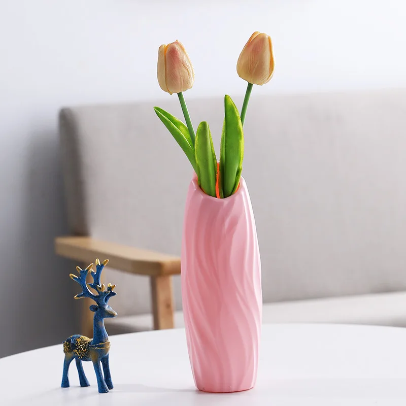 vase moderne en plastique pour décoration florale nordique - Image 24