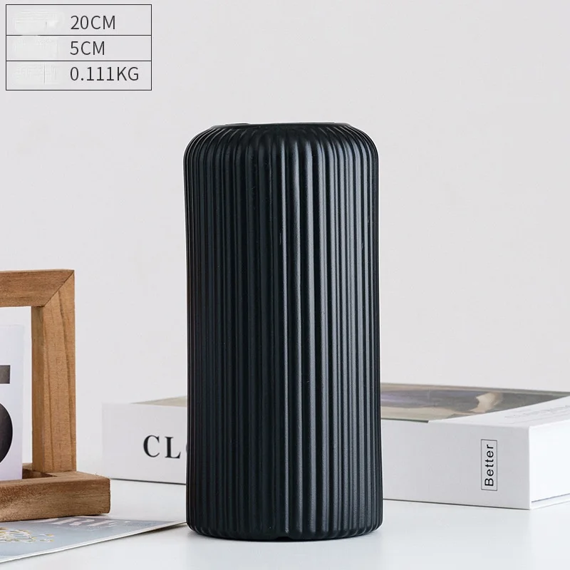 vase moderne en plastique pour décoration florale nordique - Image 25