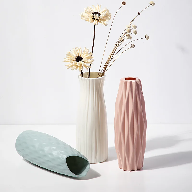 vase nordique en plastique pour fleurs décoration moderne maison - Image 3