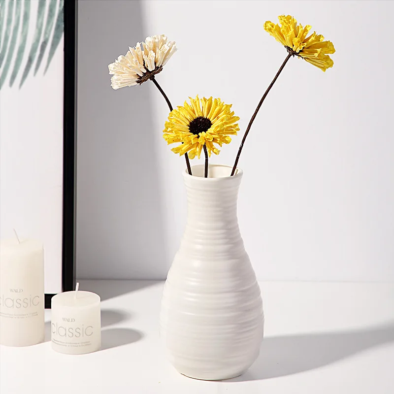 vase nordique en plastique pour fleurs décoration moderne maison - Image 4