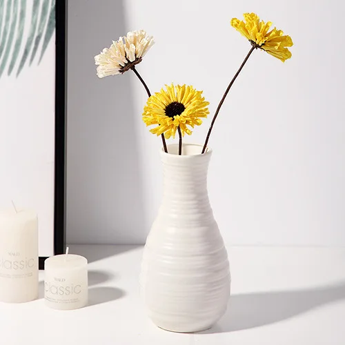 vase nordique en plastique pour fleurs décoratives modernes - Image 12