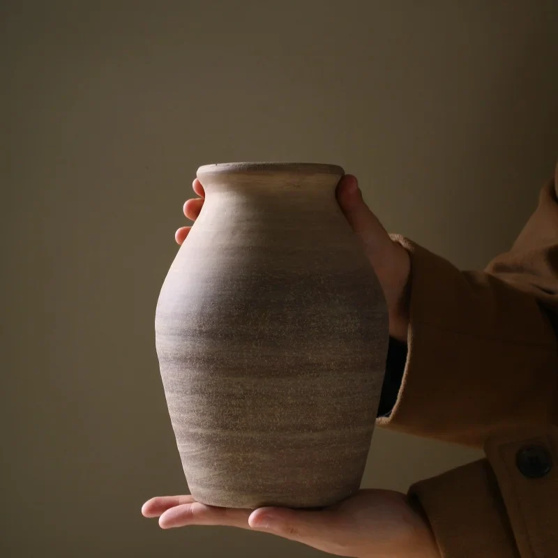vase rétro en céramique fait main pour décoration fleurs séchées - Image 4
