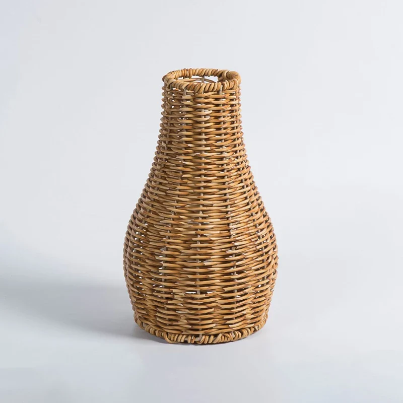 vase tissé à la main en imitation rotin pour fleurs et plantes décoratives - Image 7