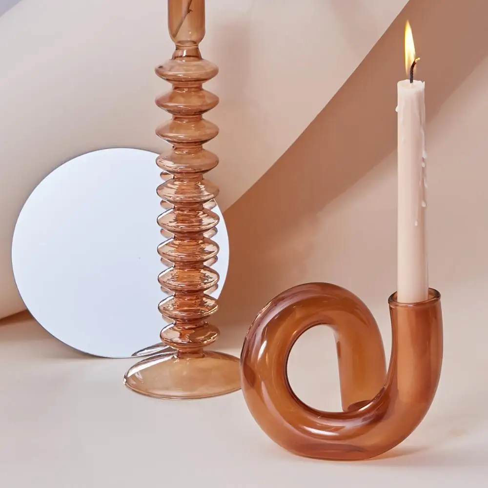 vases en verre bougeoirs décoratifs pour mariage et événements - Image 5