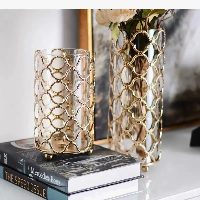 vases en verre creux pour décoration florale moderne et multifonctionnelle - Image 2
