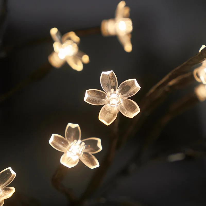Veilleuses LED Cerisier Fleur Arbre Lampe Bureau Maison Chambre Décor - Image 6