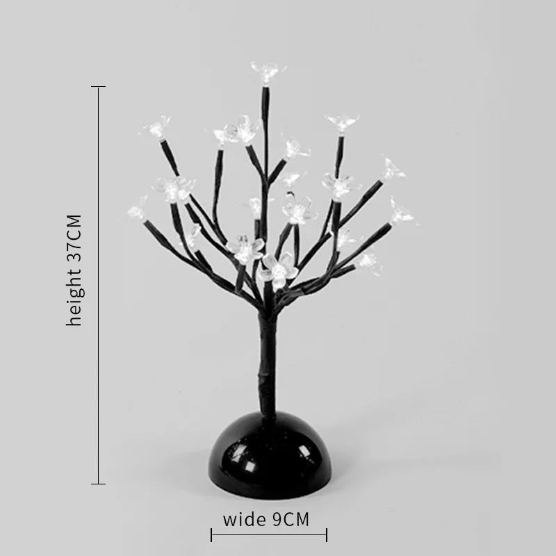 Veilleuses LED Cerisier Fleur Arbre Lampe Bureau Maison Chambre Décor - Image 7