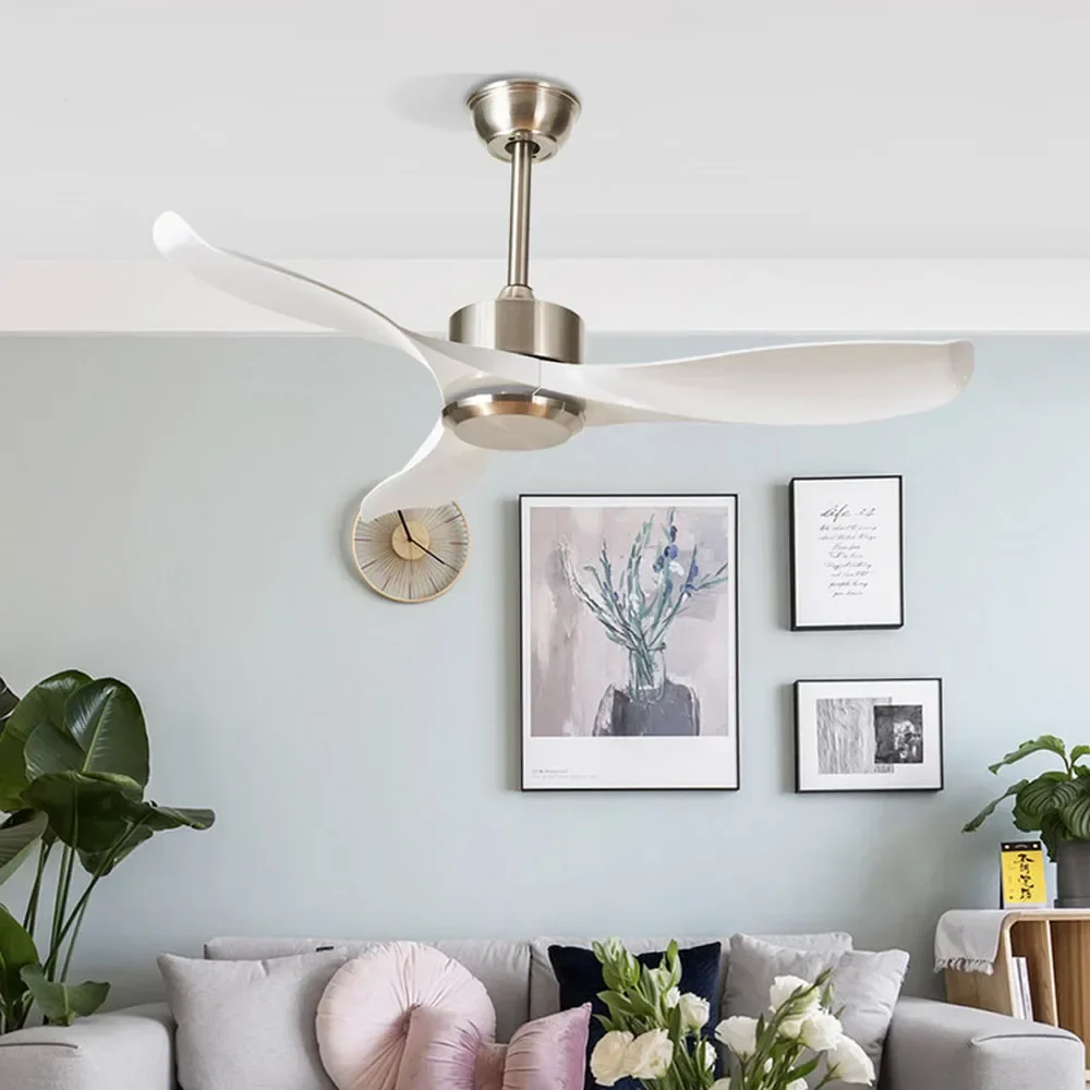 ventilateur de plafond moderne sans lumière télécommande design élégant - Image 3