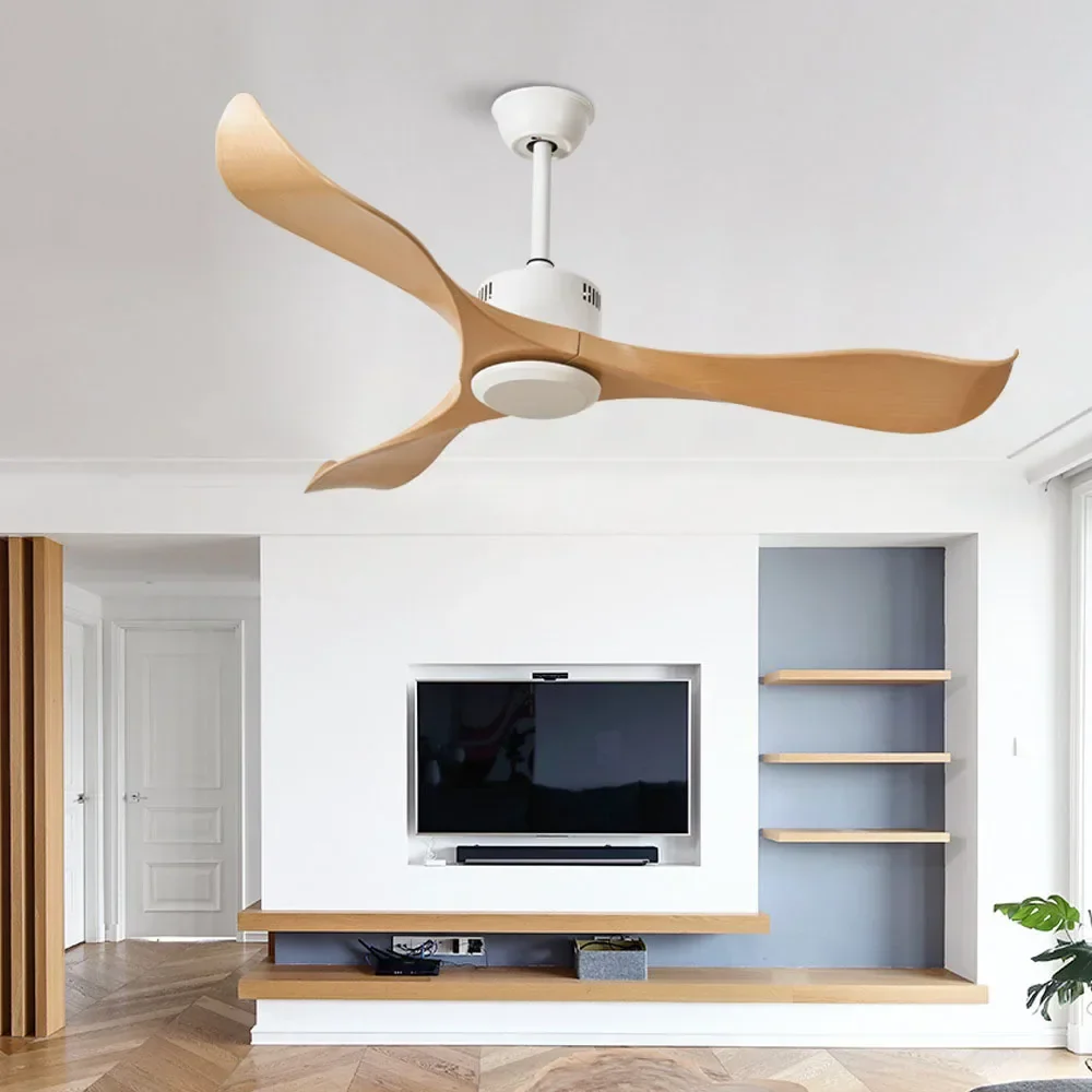 ventilateur de plafond moderne sans lumière télécommande design élégant - Image 4