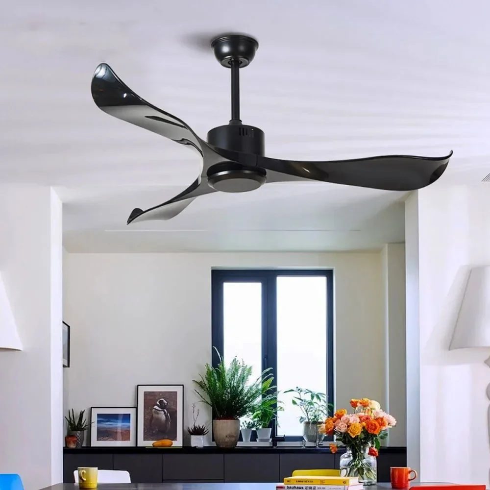 ventilateur de plafond moderne sans lumière télécommande design élégant - Image 5
