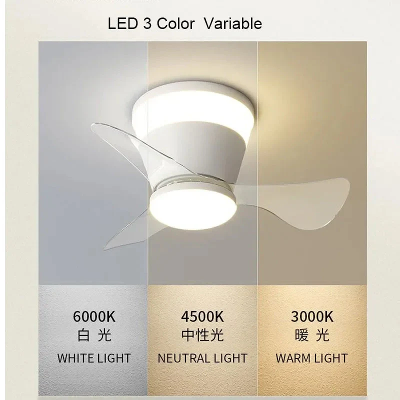 ventilateur de plafond ultra mince avec lumière intégrée - Image 3