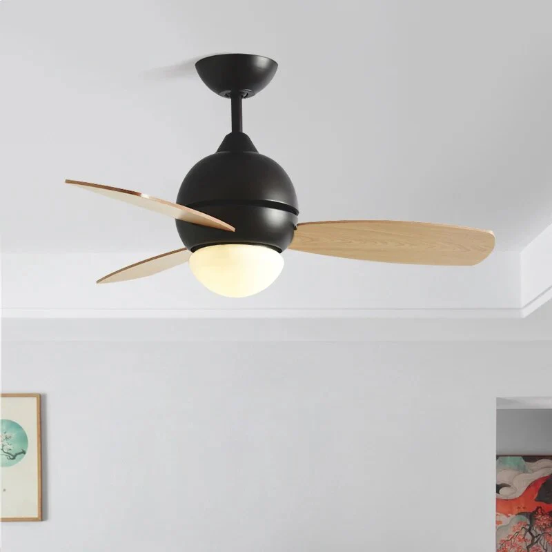ventilateur plafond macaron télécommande 36'' lumière chambre enfant créative - Image 3