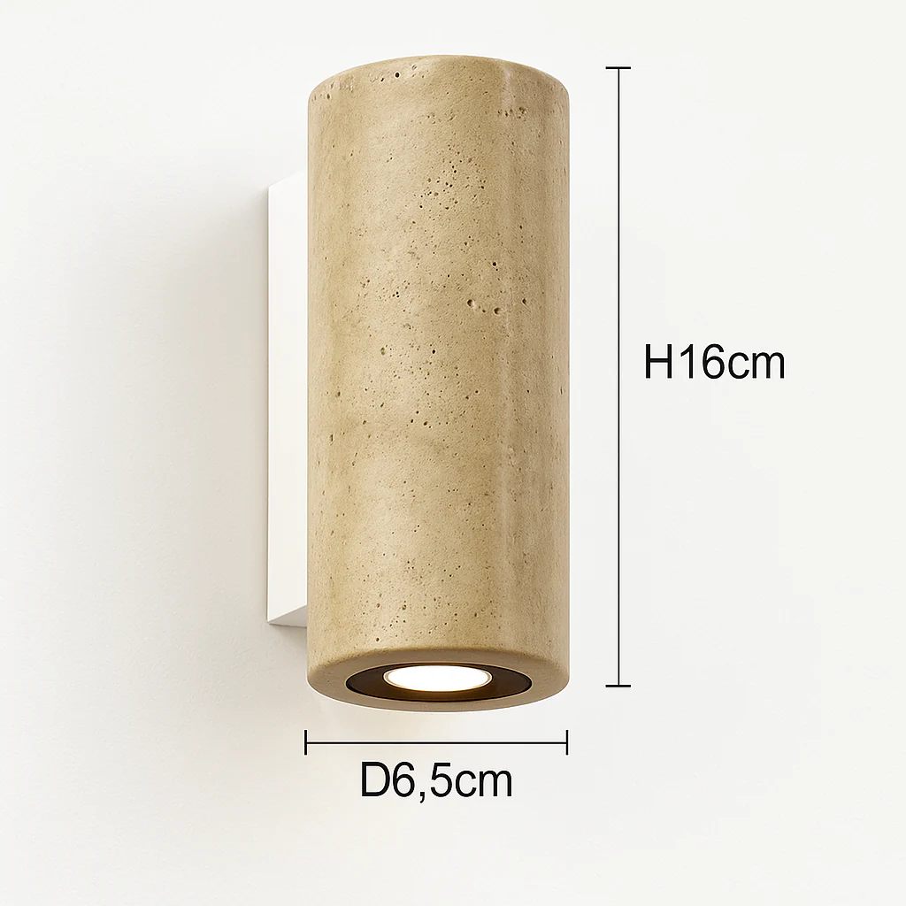 Wabi Sabi – applique murale Led en marbre jaune - Image 10