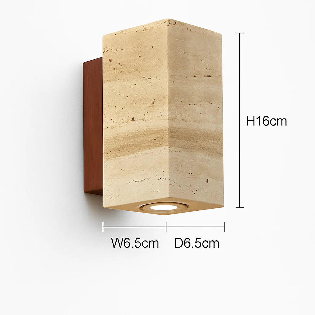 Wabi Sabi – applique murale Led en marbre jaune - Image 11