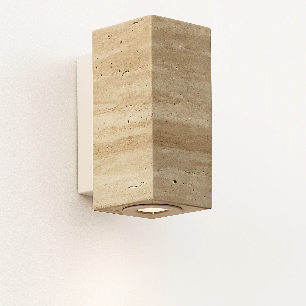 Wabi Sabi – applique murale Led en marbre jaune - Image 12