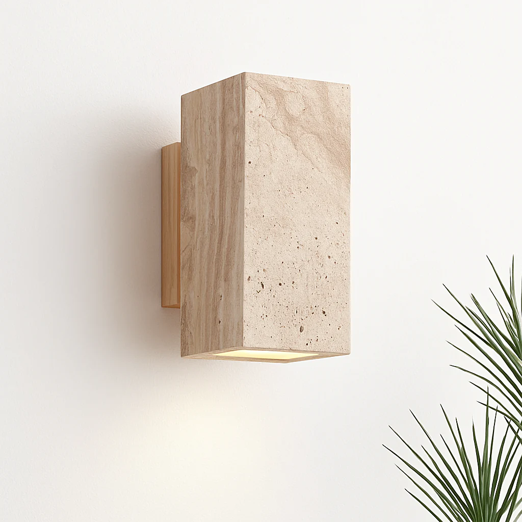 Wabi Sabi – applique murale Led en marbre jaune - Image 4