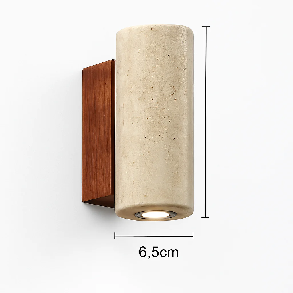 Wabi Sabi – applique murale Led en marbre jaune - Image 12