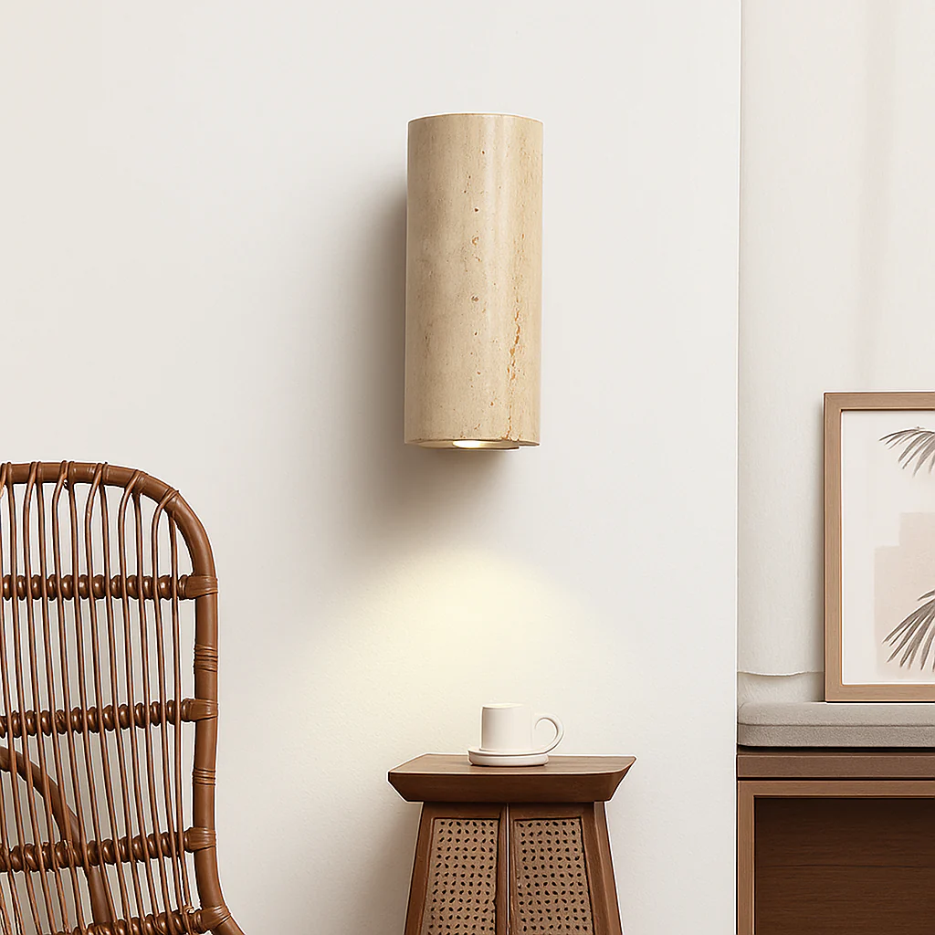 Wabi Sabi – applique murale Led en marbre jaune - Image 5