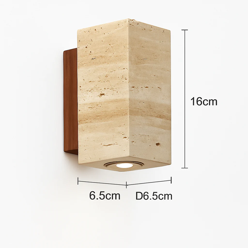 Wabi Sabi – applique murale Led en marbre jaune - Image 9