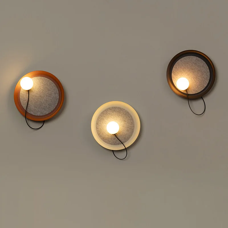 wabi-sabi style Creative adjustable bedroom, bedside, living room wall lamp, Spanish designer wall hanging lamp - Image 5