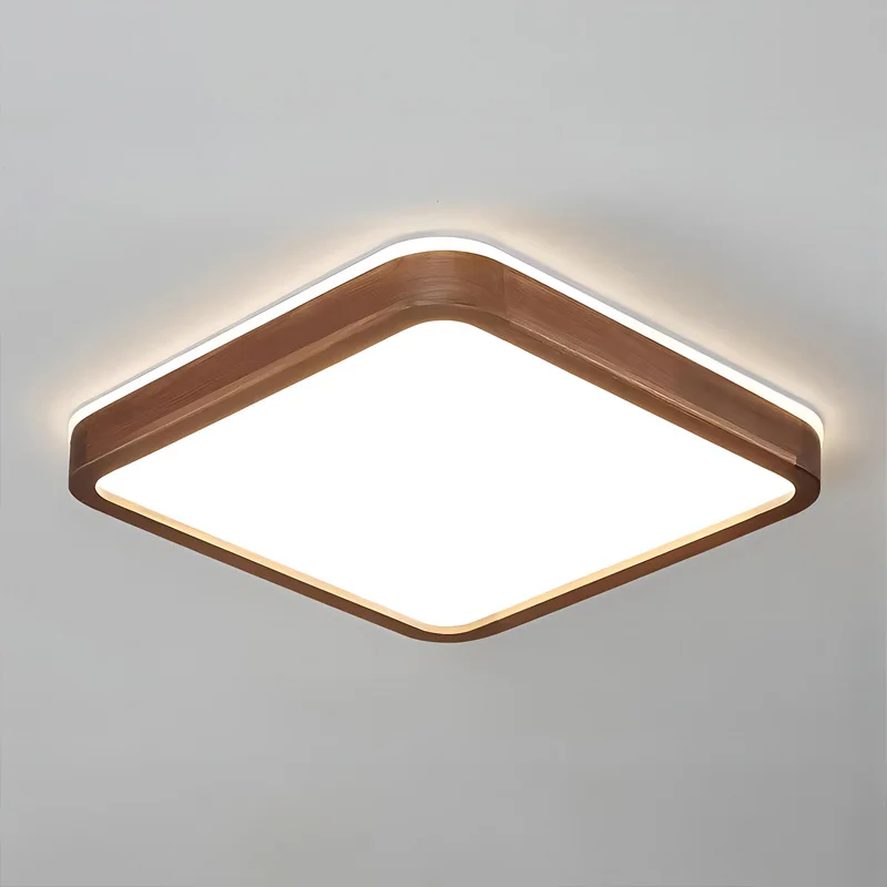Walnut Wood Ceiling light, Wabi-sabi Simple Modern Vintage style, Bedroom lighting for Bathroom, Bedroom, dining room, Study - Image 4