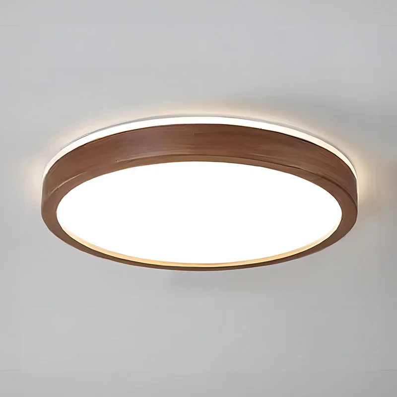 Walnut Wood Ceiling light, Wabi-sabi Simple Modern Vintage style, Bedroom lighting for Bathroom, Bedroom, dining room, Study - Image 5