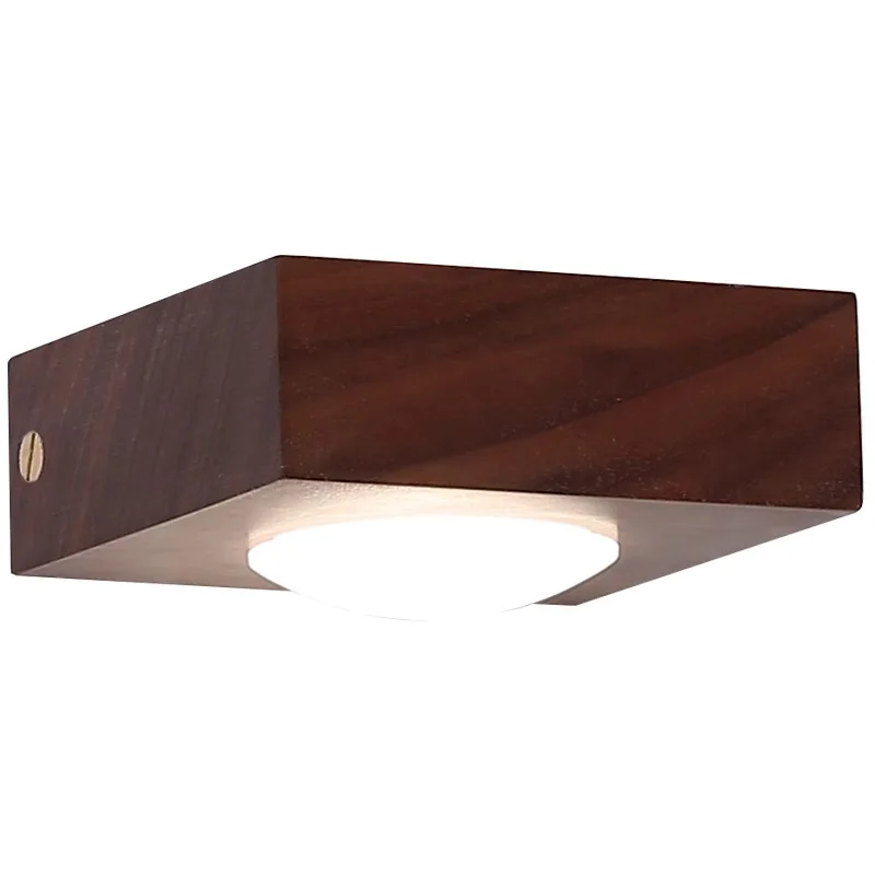 Walnut Wood Wall Light, Wabi-sabi Modern style, Wall Sconce lighting for Bedroom, Bedside, Living, Dining Room, Showcase - Image 6